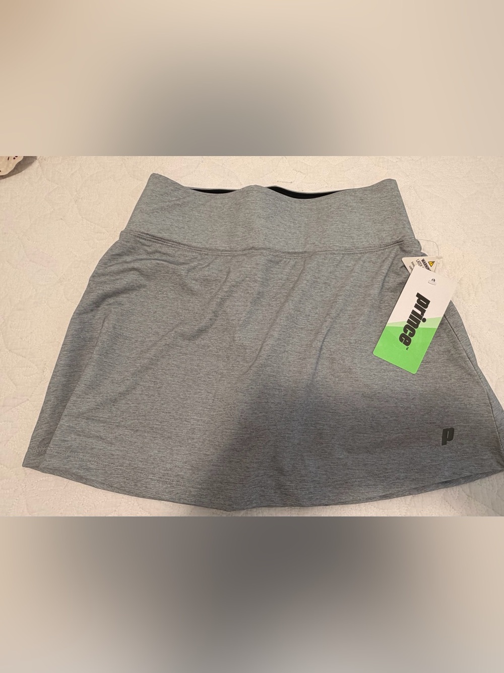 Prince Gray Women’s Tennis Skort with Subtle Logo
